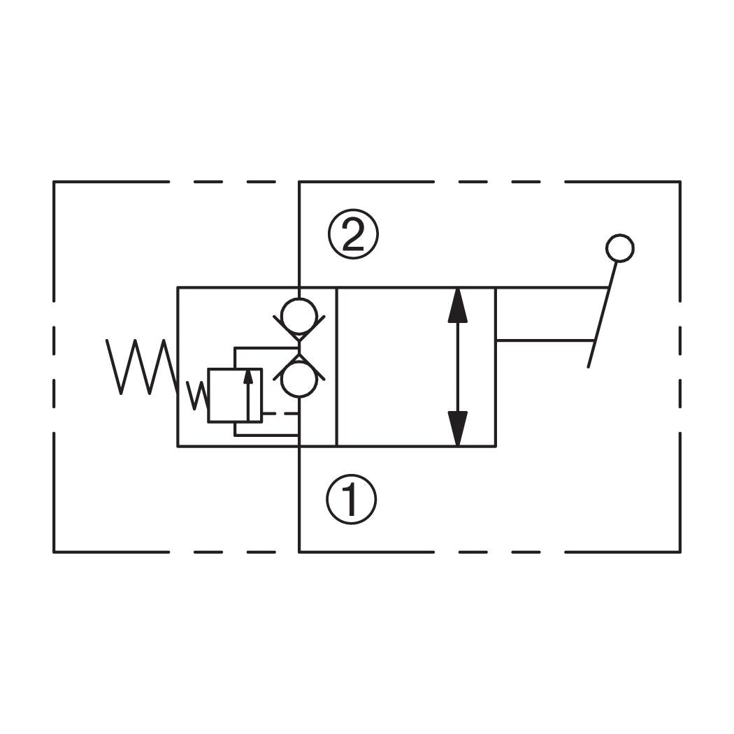 DTV2-080-N : Deltrol Directional, 2-Way, 2-Position, Normally Closed, Toggle Operated, C-8-2 Cavity, Cannot Overcenter Detent Open, 3000psi, 6GPM