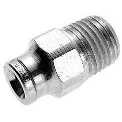 124250418-10PACK : Norgren Pneumatic Male Adapter, 1/4 tube O/D, 1/8 NPT thread