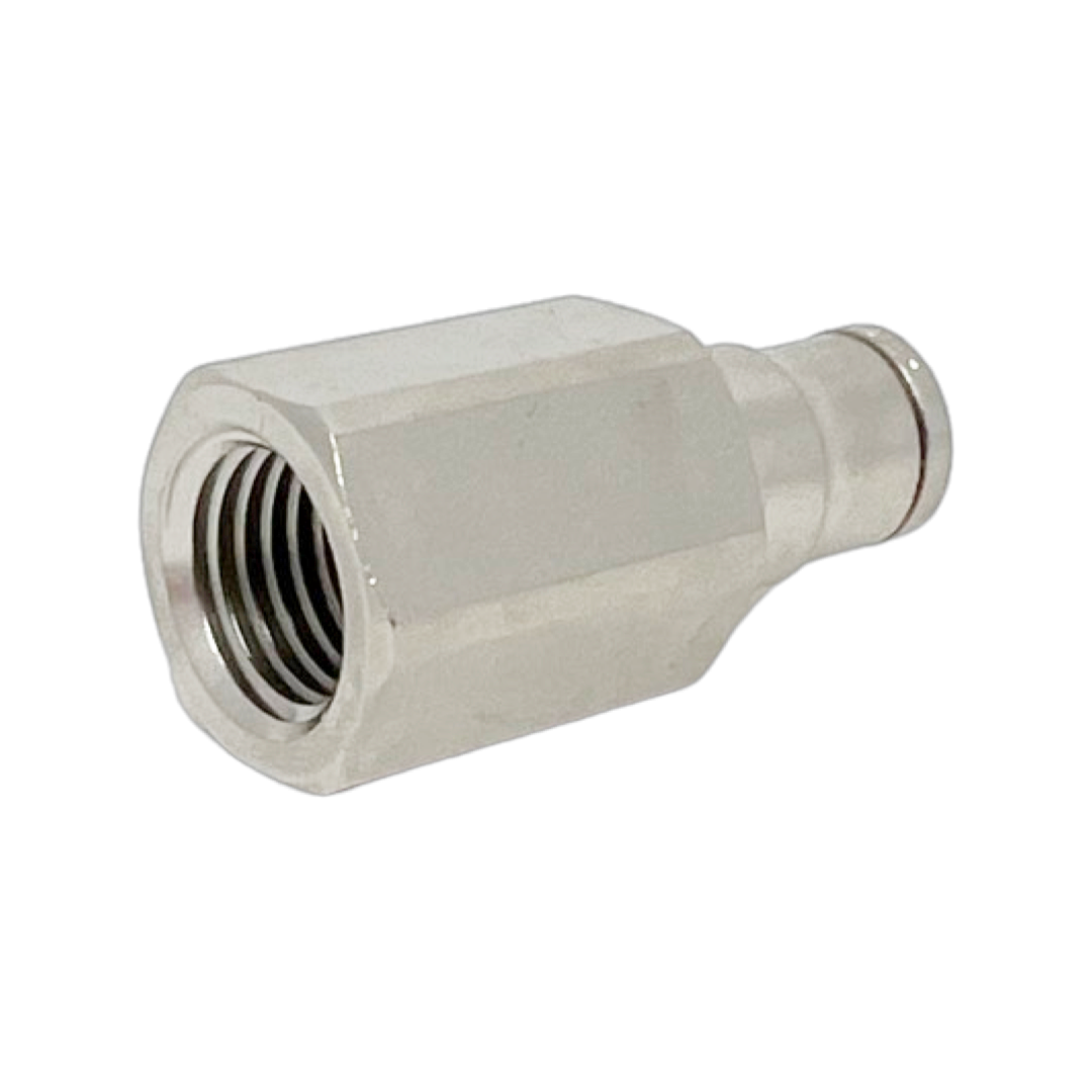 124260418-10PACK : Norgren Pneufit Female Adapter, 1/4 tube O/D, 1/8 NPT port