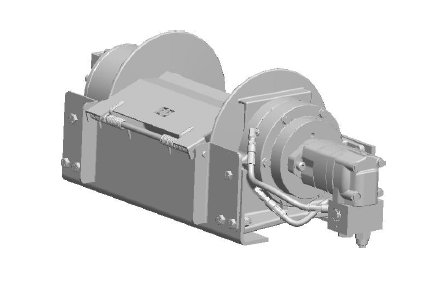 20BEX5L2G : DP Winch, 20,000lb Bare Drum Pull, 47.5" Base with Tensioner, Manual Kickout/Spring Engage, CCW, Less than 25GPM Motor, 5.5" Barrel x 13.19" Length x 12.75" Flange