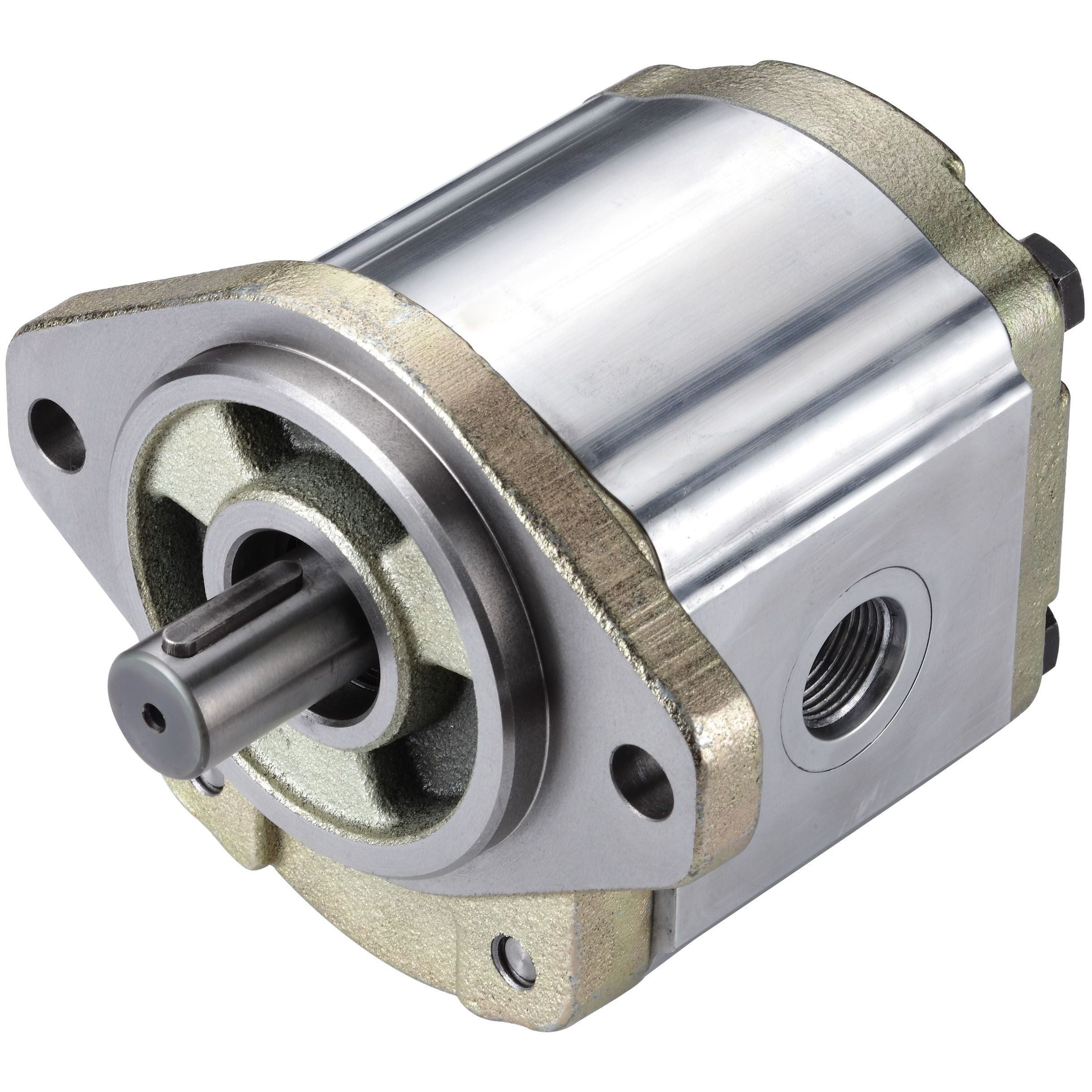 3GB7U370R : Honor Gear Pump, CW Rotation, 70cc (4.27in3), 33.29 GPM, 2300psi, 2500 RPM, #24 SAE (1.5") In, #16 SAE (1") Out, 1" Bore x 1/4" Key, SAE B 2-Bolt Mount