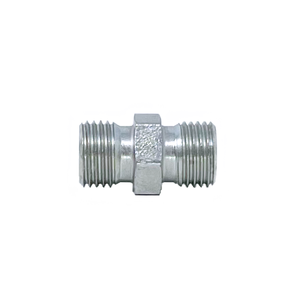 5000LL-12C : Adaptall Straight Adapter, Male LL12 DIN Tube x Male LL12 DIN Tube, Carbon Steel, Extra Light Duty