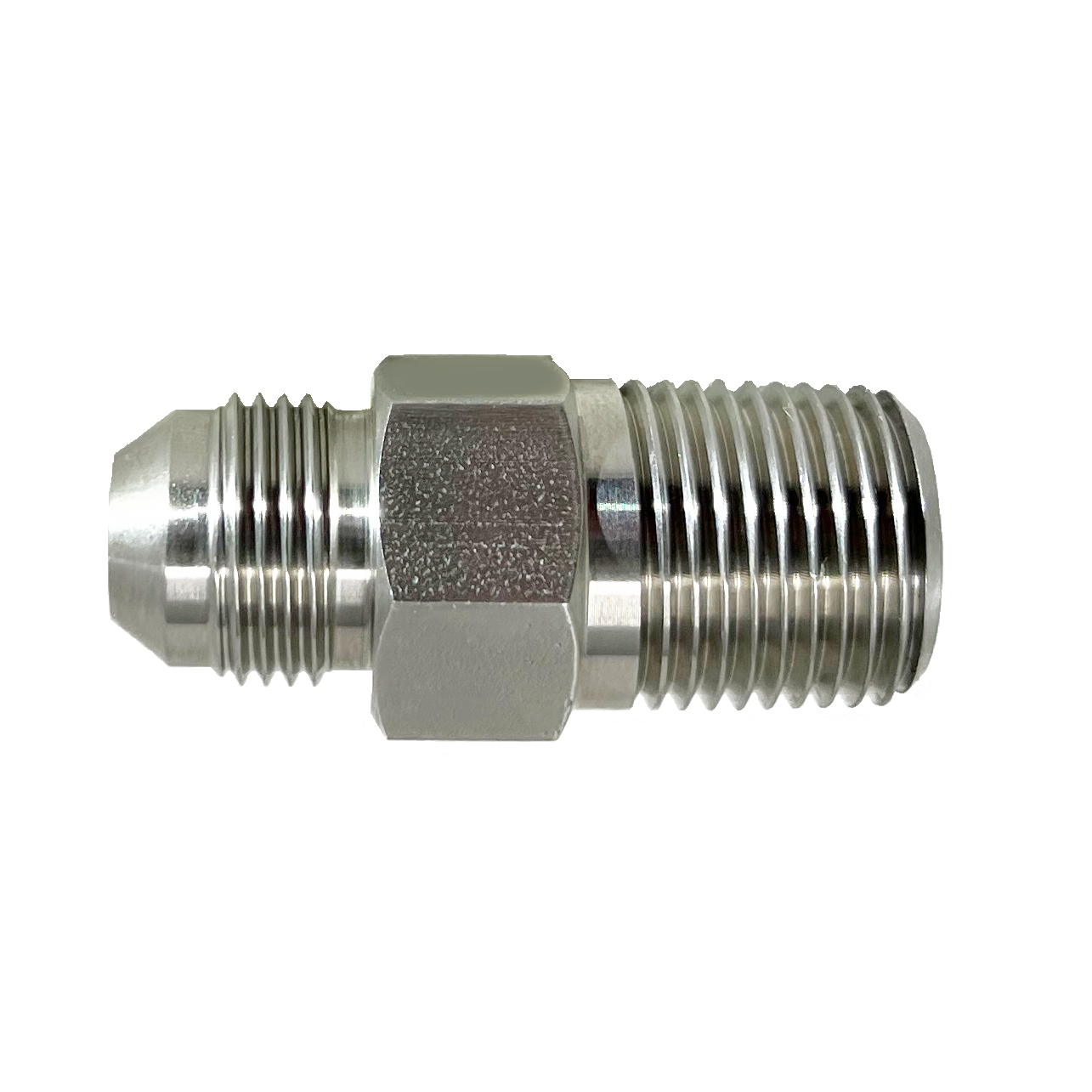 5404-12N12J : UPC 3/4" Male NPT x 3/4" Male JIC, Stainless Steel, 10,000psi