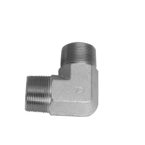 5500-06-06-FG-OHI : OHI Adapter, 0.375 (3/8") Male NPT - 0.375 (3/8") Male NPT 90-Degree Elbow Forged