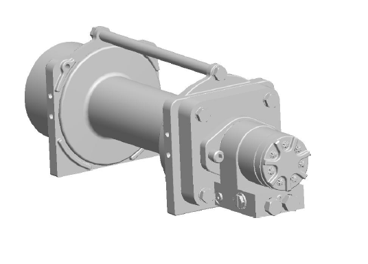 8GNCXX1L1C : DP Winch, 8,000lb Bare Drum Pull, Long Drum, No Kickout, CCW, Less than 5GPM Motor, 3.63" Barrel x 10.13" Length x 7.19" Flange