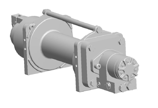 8GNCXX5L1C : DP Winch, 8,000lb Bare Drum Pull, Long Drum, Manual Kickout/Spring Engage, CCW, Less than 5GPM Motor, 3.63" Barrel x 10.13" Length x 7.19" Flange