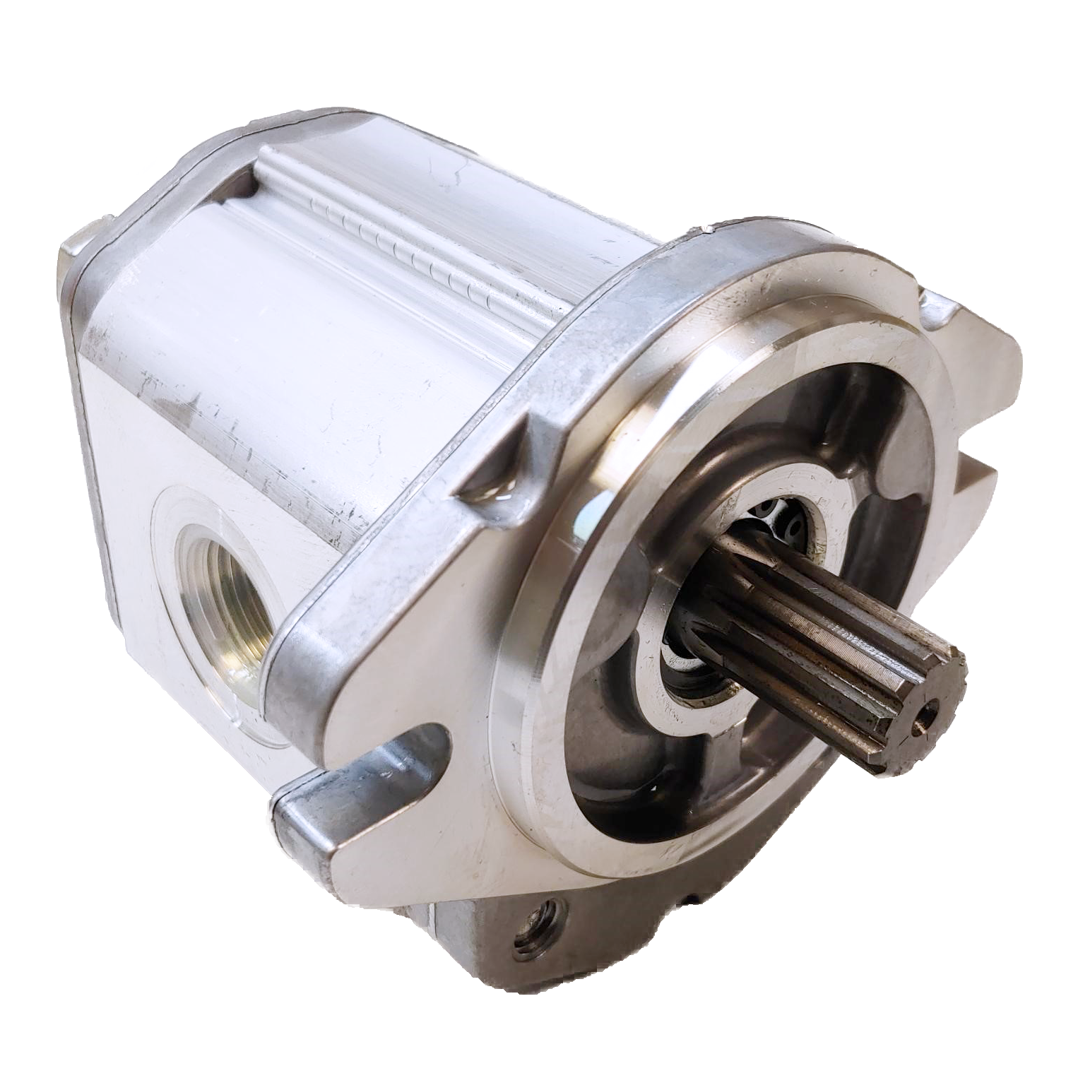 ALM2A-R-13-S1-E2 : Marzocchi Gear Motor, Bidirectional, 9.6cc, 3625psi rated, 4000RPM, 0.75 (3/4") #12 SAE ports, 9T 16/32DP Splined Shaft