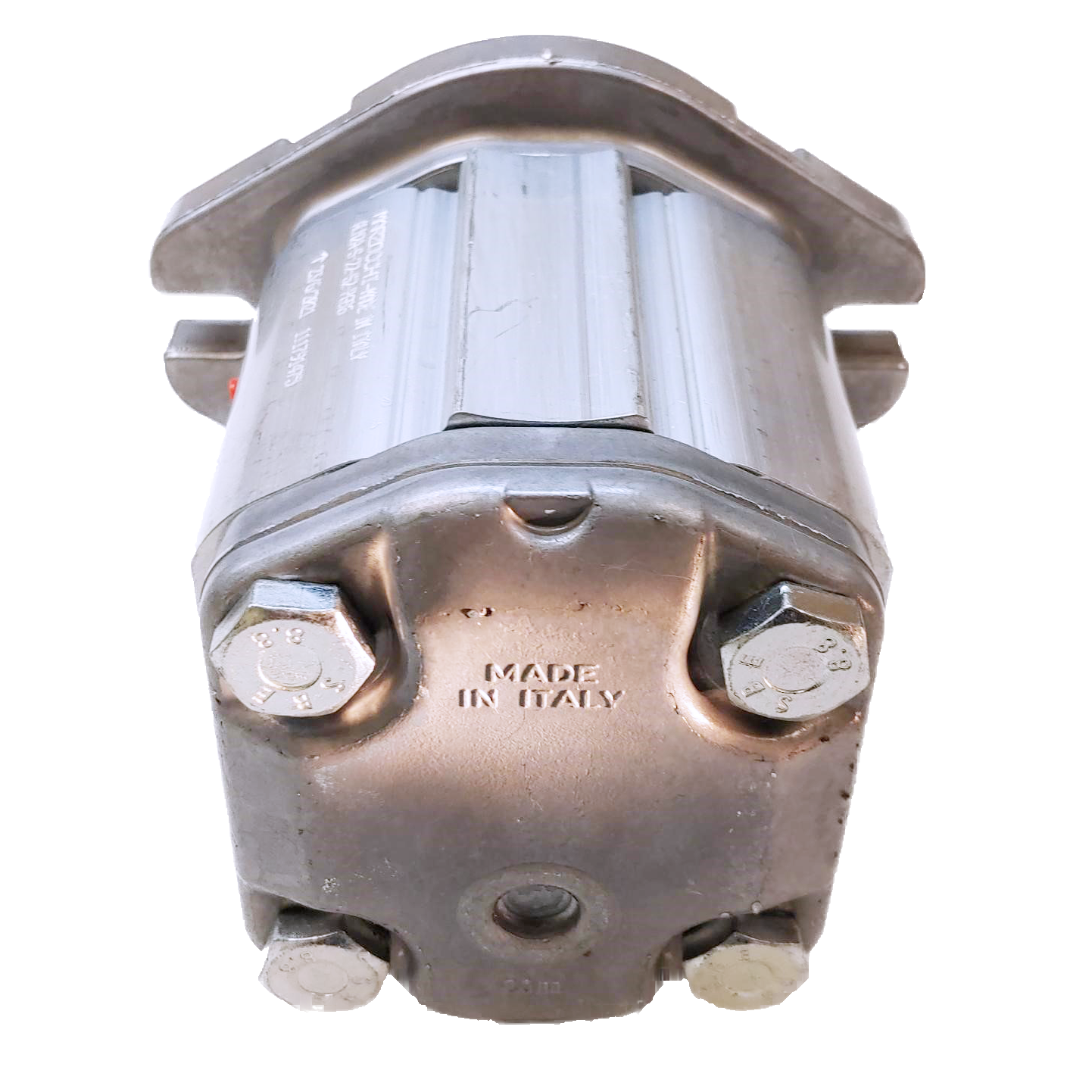 ALM2A-R-9-S1-E2 : Marzocchi Gear Motor, Bidirectional, 6.4cc, 3625psi rated, 4000RPM, 0.75 (3/4") #12 SAE ports, 9T 16/32DP Splined Shaft