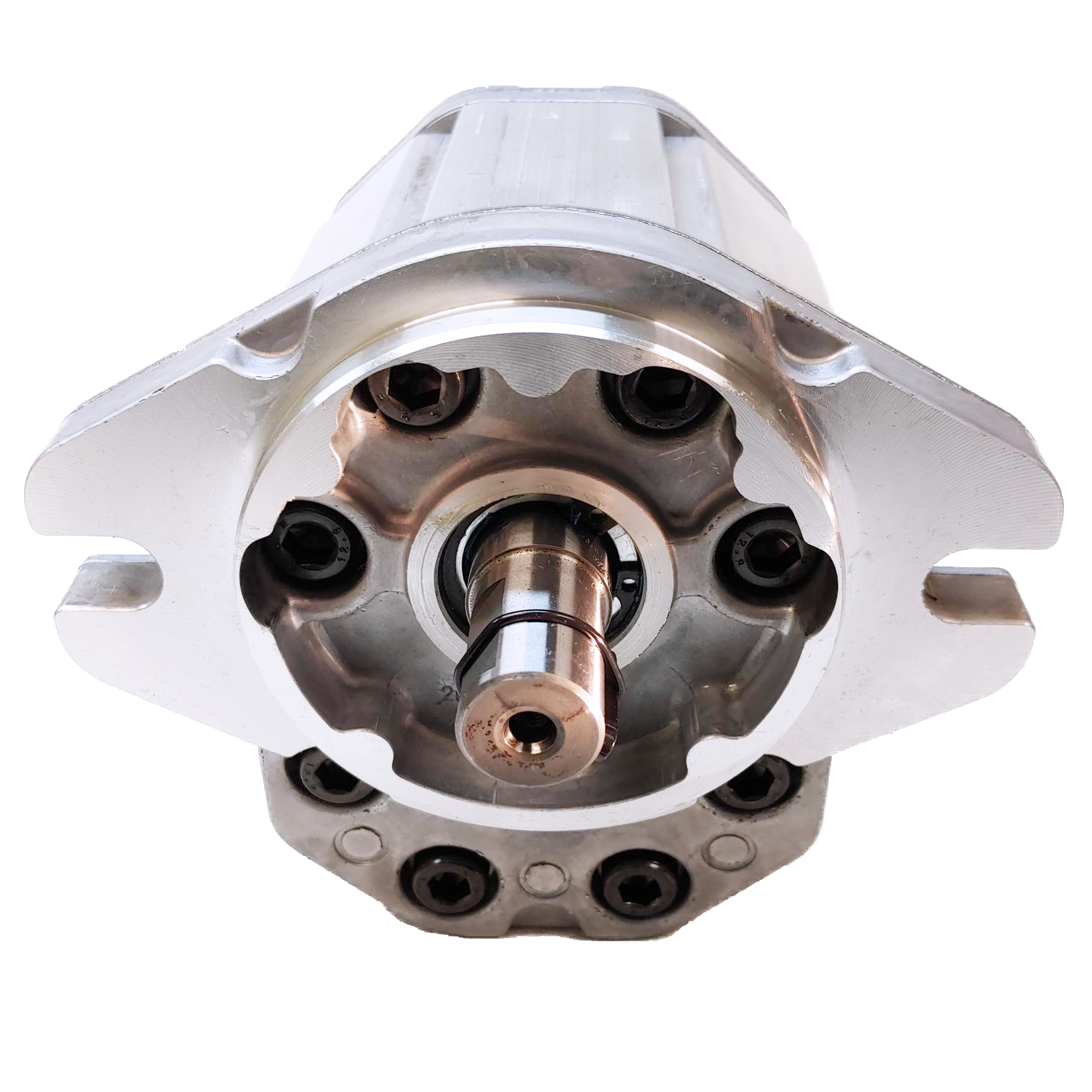 ALM3A-R-80-S1-FA-E4 : Marzocchi Gear Motor, Bidirectional, 52cc, 2900psi rated, 2500RPM, 1.25" (#20) SAE ports, 9T 16/32DP Splined Shaft