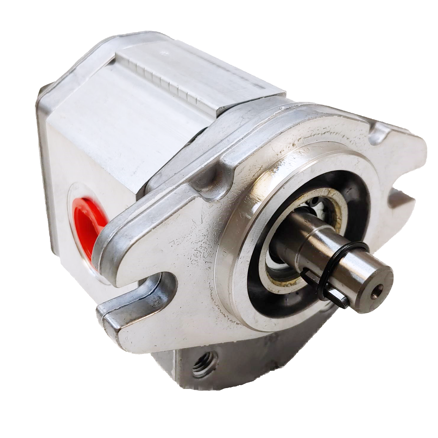 ALM1A-R-4-E2 : Marzocchi Gear Motor, Bidirectional, 2.8cc, 3625psi rated, 5000RPM, 0.5 (1/2") #8 SAE ports, 1/2" Bore x 1/8" Keyed Shaft