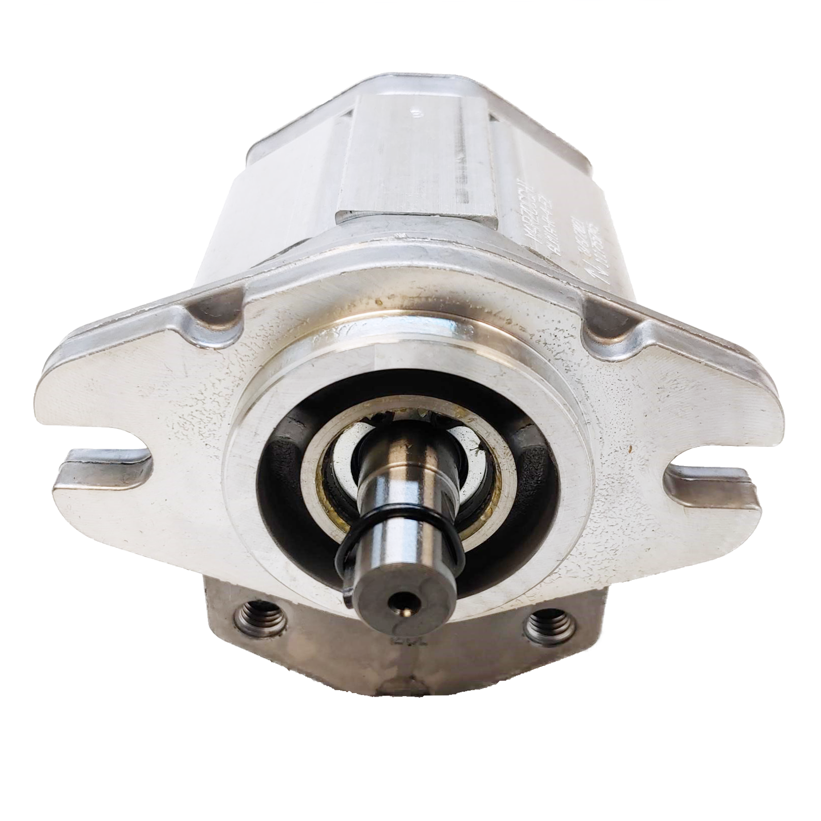 ALM1A-R-11-S1-E2 : Marzocchi Gear Motor, Bidirectional, 7.6cc, 2900psi rated, 3500RPM, 0.625 (5/8") #10 SAE ports, 9T 20/40DP Splined Shaft