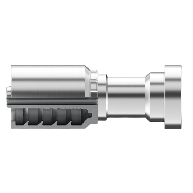 B2-FH-1616: Continental Hose Fitting, 1" Hose ID x 1" Code 62, Straight Connection