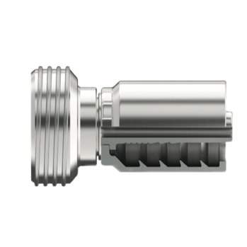 B2-IHUM1502-1616: Continental Hose Fitting, 1" Hose ID x ACME-2G, 3.5 TPI Hammer Union, Straight Rigid Connection