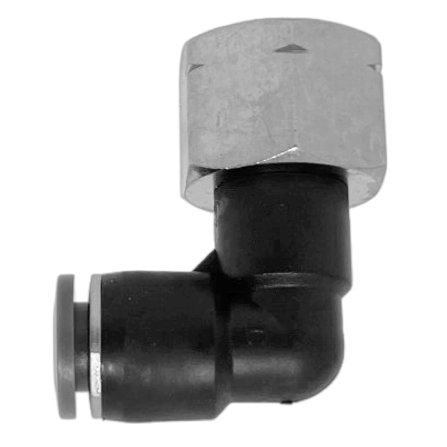 C24480428-10PACK : Norgren 90-Degree Swivel Elbow Adapter, 1/4 tube O/D, 1/4 NPT thread