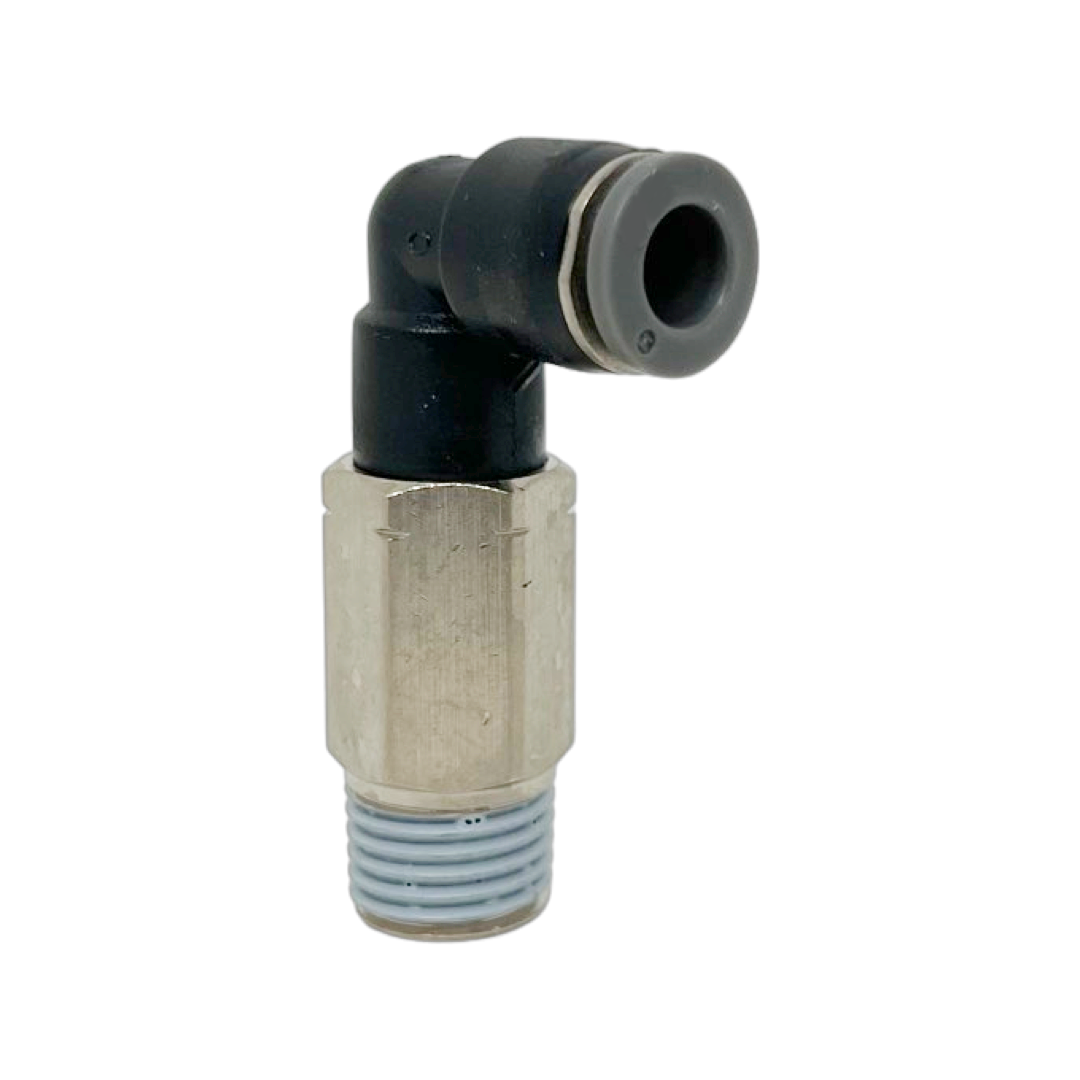 C24540418-10PACK : Norgren 90-Degree Swivel Elbow Adapter, 1/4 tube O/D, 1/8 NPT thread