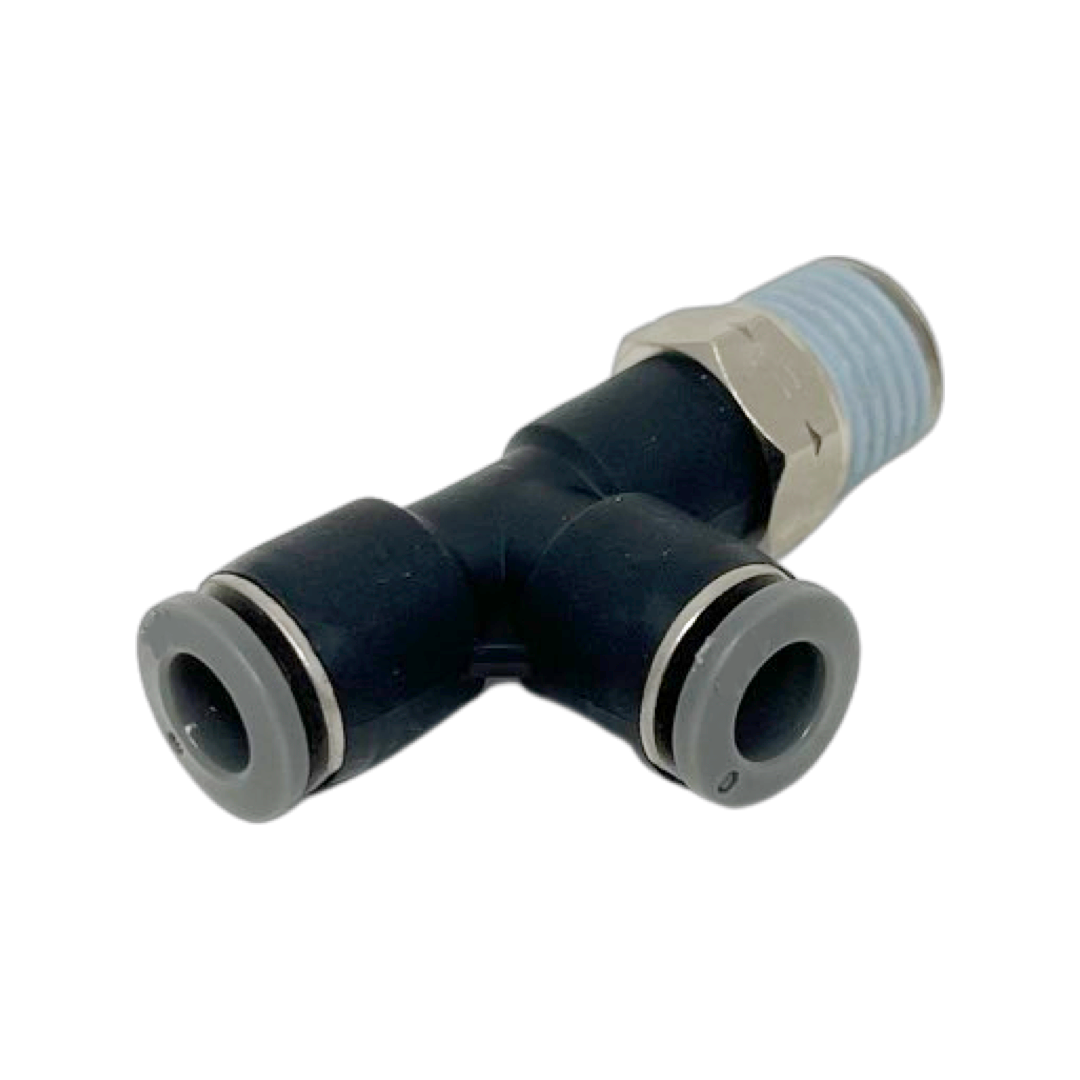 C24680210-10PACK : Norgren Swivel Run Tee adapter, 5/32 tube O/D, 10/32 UNF thread