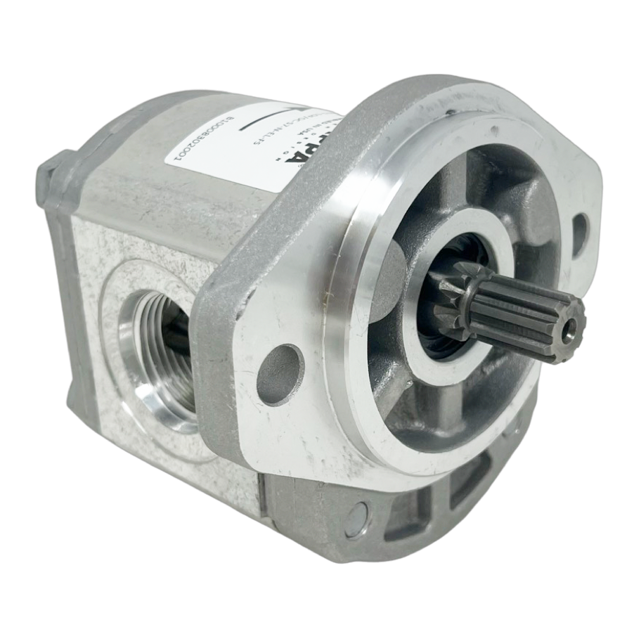 PLP20.11,2S0-49S1-LOF/OC-S7-N-EL-FS : Casappa Polaris Gear Pump, 11.23cc, 3625psi Rated, 3500RPM, CCW, 5/8" Keyed Shaft, SAE A 2-Bolt Flange, 1" #16 ORB Inlet, 0.625 (5/8") #10 SAE Outlet, Aluminum Body & Flange