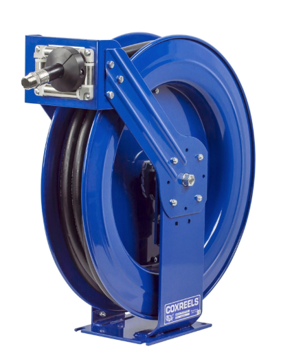 EZ-TSH-550-DF-BBX : Coxreels EZ-TSH-550-DF-BBX DEF Supreme Duty Spring Rewind Hose Reel, EZ-Coil, 3/4" ID, 25' DEF hose, low pressure, 300psi