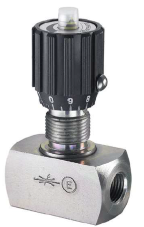 DV-08-V-U : Stauff Throttle and Shut-Off Valve, #4 SAE (1/4"), Carbon Steel, 5000psi