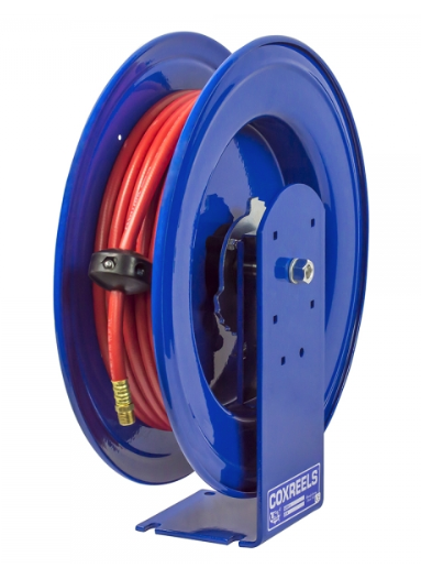 E-HPL-350 : Coxreels E-HPL-350 Spring Rewind Enclosed Cabinet Hose Reel for grease, 3/8" ID, 50' hose, NO HOSE, 4000psi