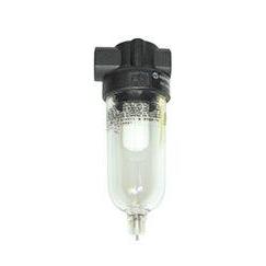 F07-100-M1TA : Norgren F07 Series, miniature general purpose filter, 1/8 PTF ports, 5 µm, manual drain, transparent bowl