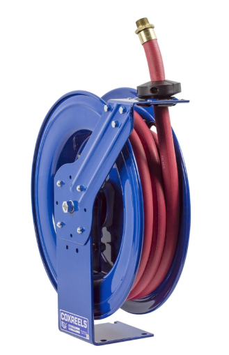 EZ-SHF-525 : Coxreels EZ-SHF-525 Heavy Duty Spring Rewind Hose Reel for fuel, EZ-Coil, 3/4" ID, 25' Fueling Hose, 300psi