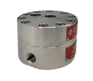 JVM30TCVNS : AW-Lake 6000psi 303 Stainless Steel / DIN 1.4305 Positive Displacement Gear Flow Meter, 0.5 (1/2") NPT Process Port, 3/8" NPT Electrical Port, 0.1 to 7.0 GPM