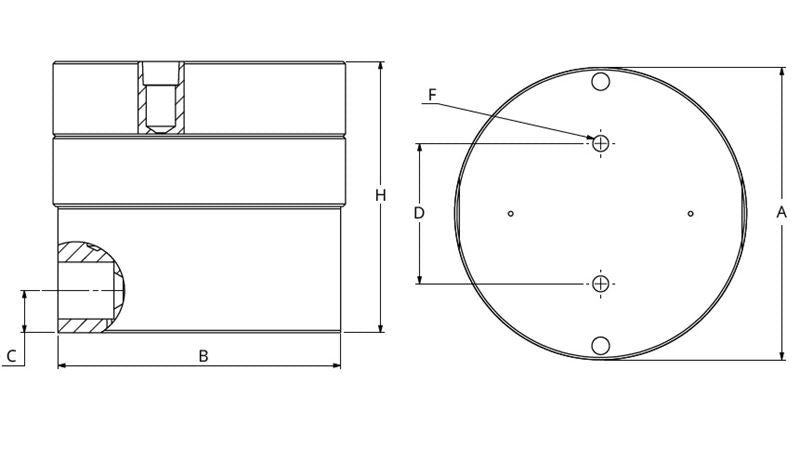 JVHS12BBVAB : AW-Lake 15000psi 316 Stainless Steel / DIN 1.4404 Positive Displacement Gear Flow Meter, 0.375 (3/8") MP AUTOCLAVE Process Port, 2x M14x1.5 Electrical Port, 0.005 to 0.8 GPM