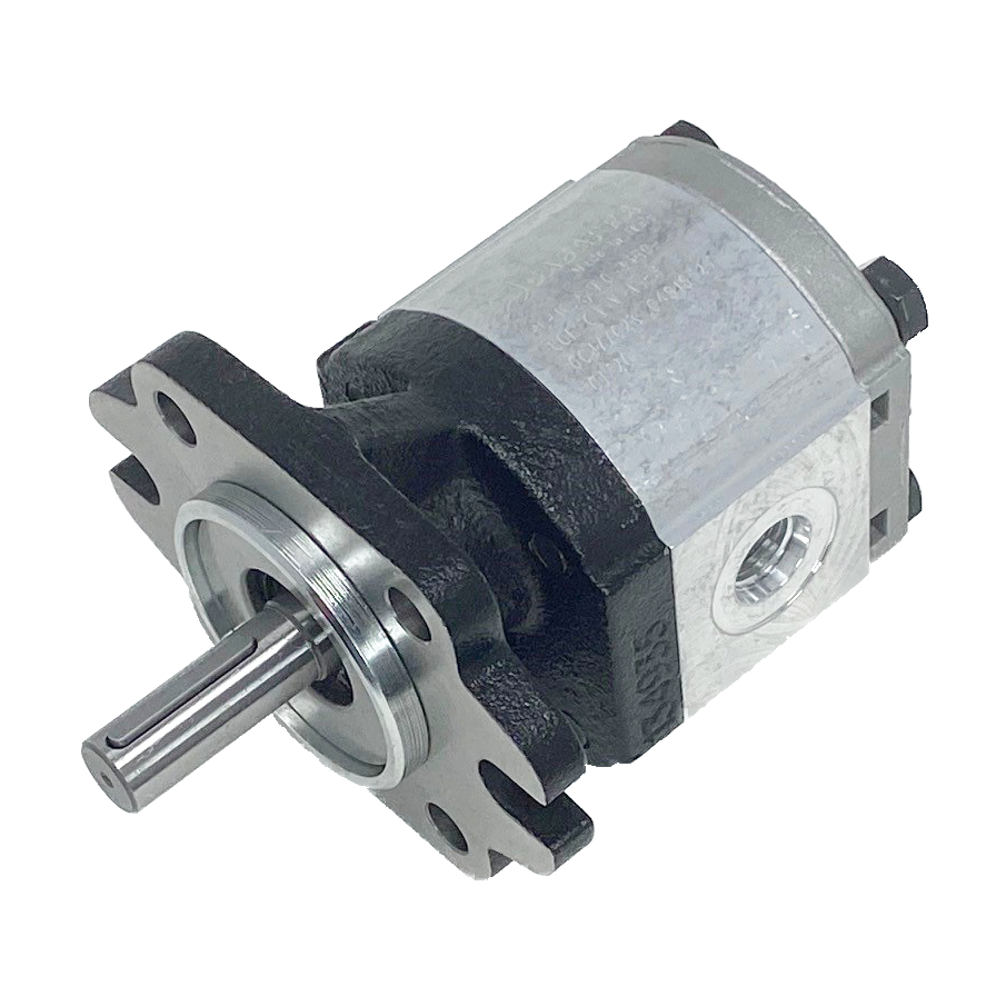 PLP10.2,5S0-36R9-LOB/OA-N-L : Casappa Polaris Gear Pump, 2.67cc, 3770psi Rated, 4000RPM, CCW, 1/2" Bore x 1/8" Key Shaft, SAE AA 2-4 Bolt Flange, 0.5 (1/2") #8 SAE Inlet, 0.375 (3/8") #6 SAE Outlet, Aluminum Body Cast Iron Flange And Cover