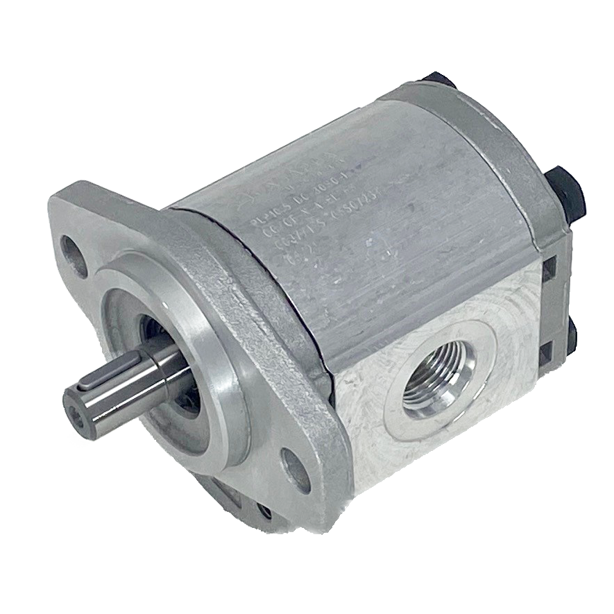 PLP10.8S0-30S0-LOC/OB-N-EL : Casappa Polaris Gear Pump, 8.51cc, 2610psi Rated, 3500RPM, CCW, 1/2" Bore x 1/8" Key Shaft, SAE AA 2-Bolt Flange, 0.625 (5/8") #10 SAE Inlet, 0.375 (3/8") #6 SAE Outlet, Aluminum Body & Flange