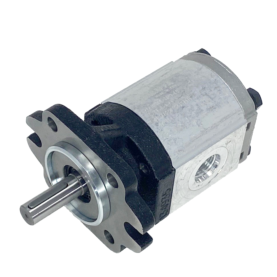 PLP10.8S0-36R9-LOB/OA-N-L : Casappa Polaris Gear Pump, 8.51cc, 2610psi Rated, 3500RPM, CCW, 1/2" Bore x 1/8" Key Shaft, SAE AA 2-4 Bolt Flange, 0.5 (1/2") #8 SAE Inlet, 0.375 (3/8") #6 SAE Outlet, Aluminum Body Cast Iron Flange And Cover