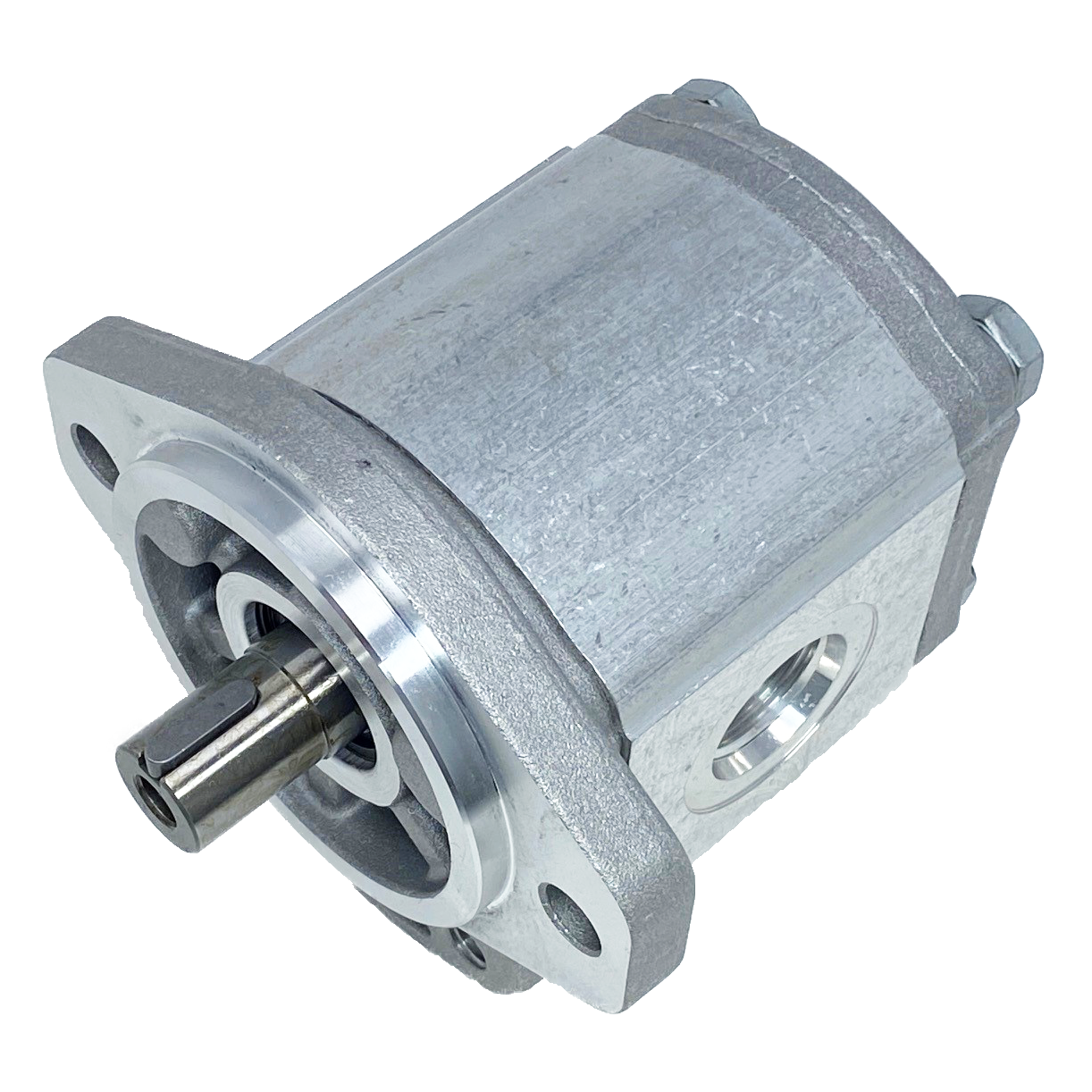 PLP20.20D0-50S1-LOD/OC-N-EL : Casappa Polaris Gear Pump, 21.14cc, 2900psi Rated, 3000RPM, CW, 3/4" Bore x 3/16" Key Shaft, SAE A 2-Bolt Flange, 0.75 (3/4") #12 SAE Inlet, 0.625 (5/8") #10 SAE Outlet, Aluminum Body & Flange