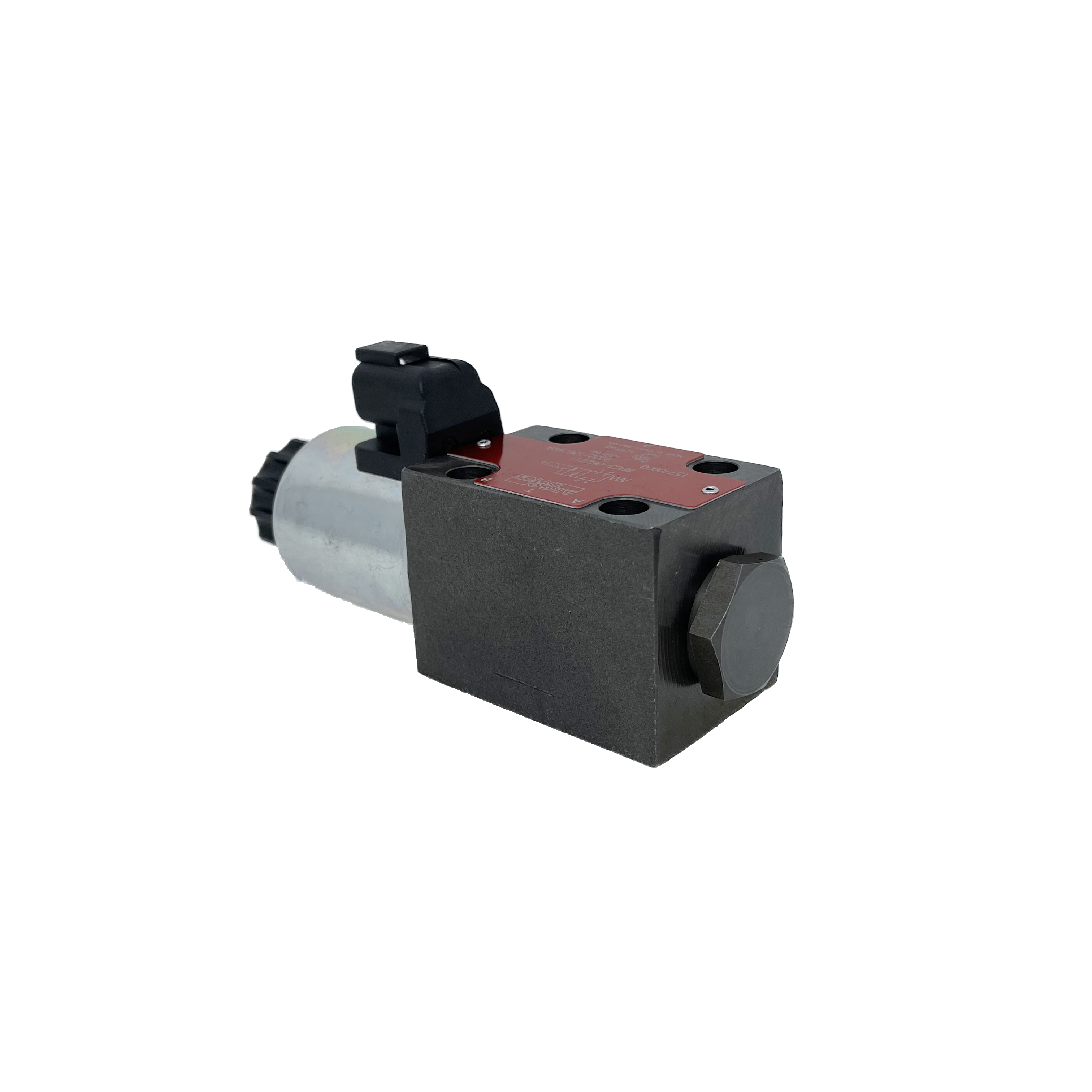 RPE3-062R21/02400E12A : Argo Hytos Directional Control Valve, D03 (NG6), 21GPM, 5100psi, 2P4W, 24 VDC, Deutsch, Spring Return, P to A, B to T in Neutral, Coil Side A