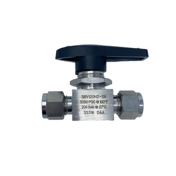 SBV120H2-S-6 : Superlok Ball Valve, One-Piece Type, 3/8