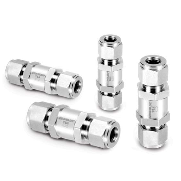 SHCV3-S-12-1P-E : Superlok Inline Check Valve, 3/4" O.D. Tube, 1psi Cracking, E.P. O-Ring, 5000psi, 316SS