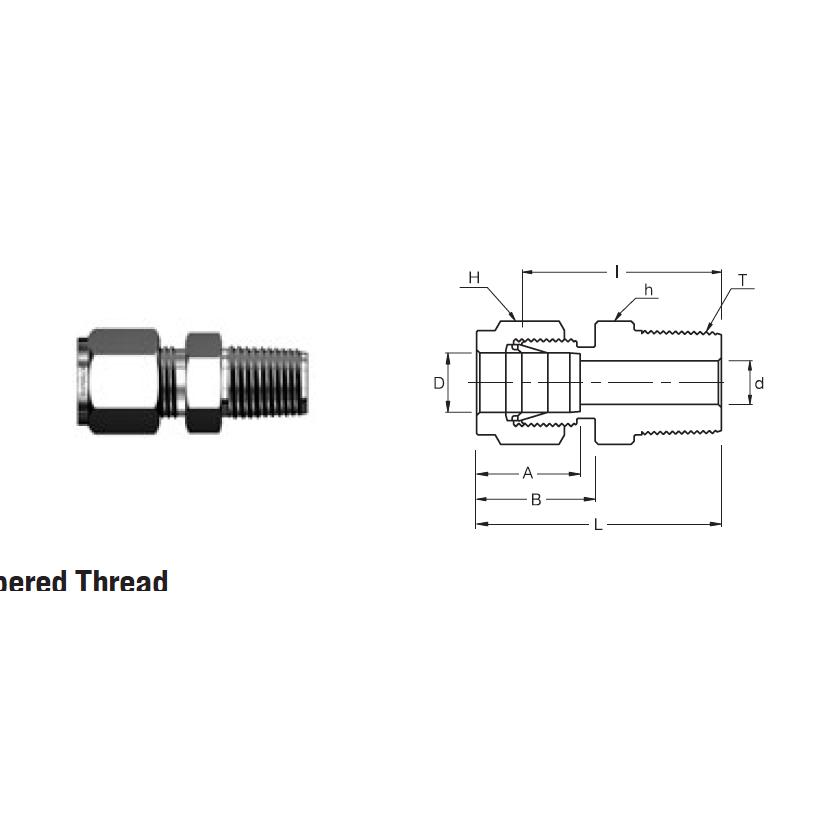 SMC 10M-6R : Superlok 10mm O.D. Tube X 3/8"  Male BSPT Connector