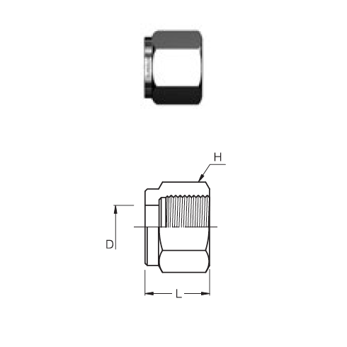 SN-6 : Superlok 3/8" Nut