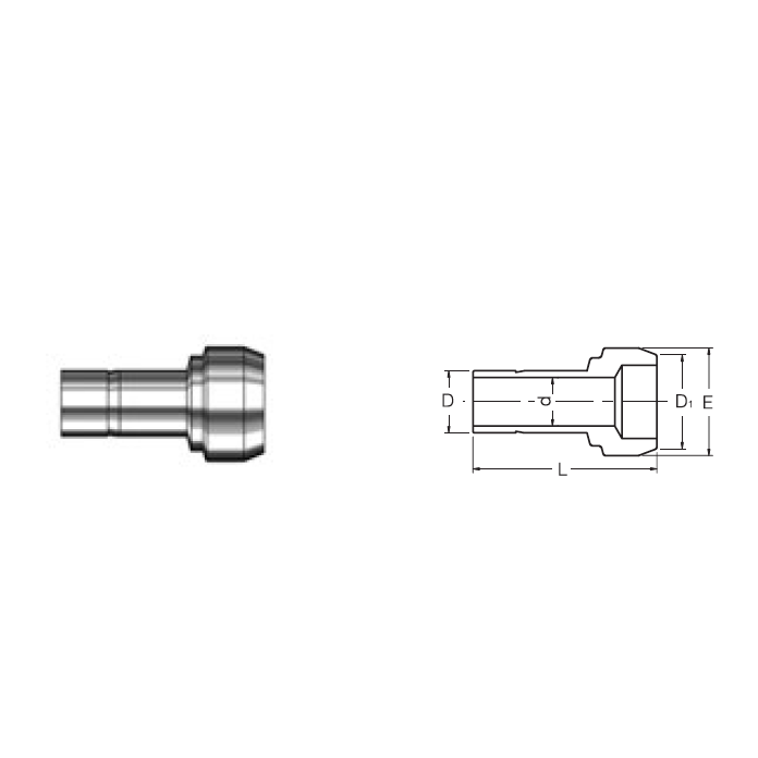 SRPC 4-1 : Superlok 1/4" X 1/16" Reducing Port Connector