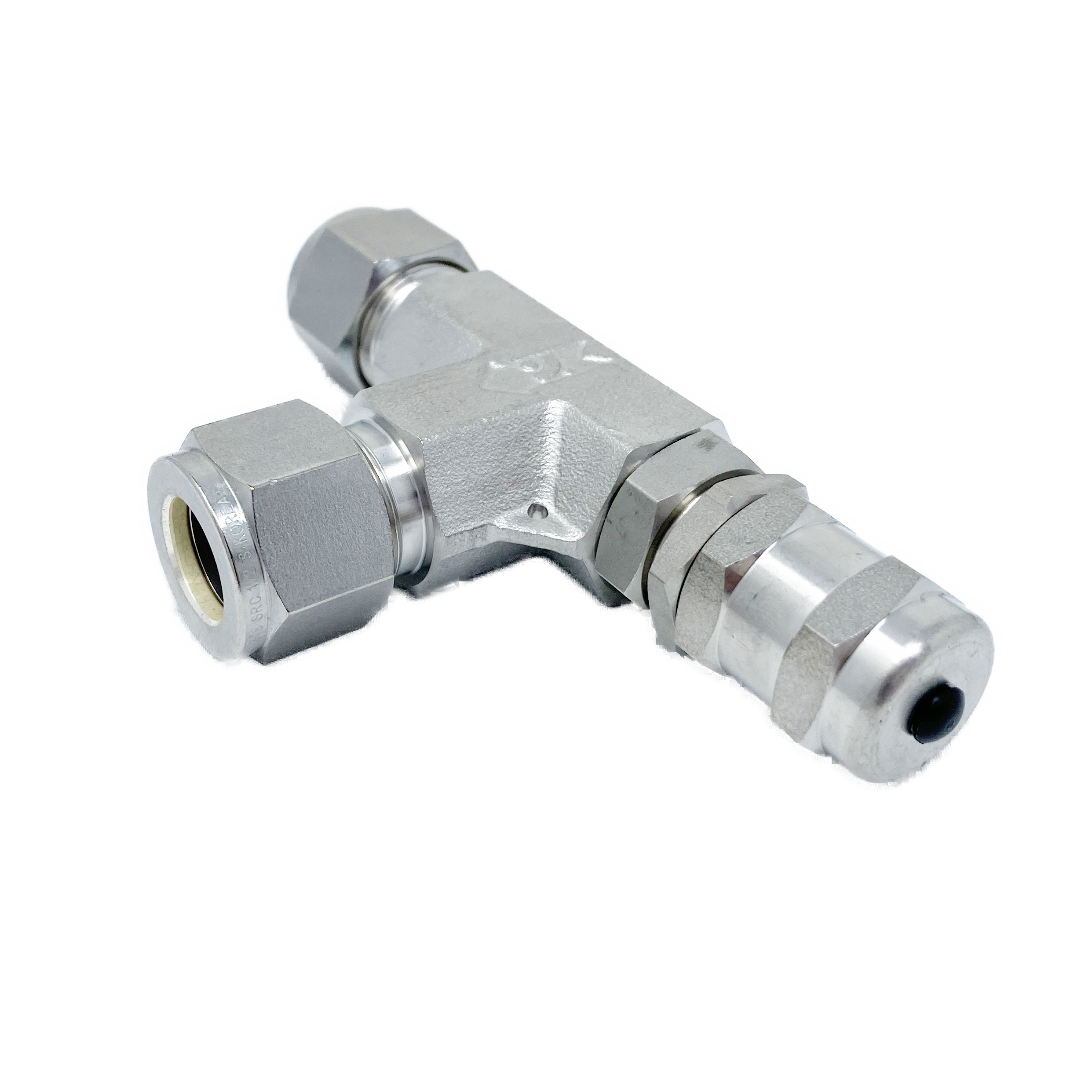 SRVH-S-4-E : Superlok Inline Relief Valve, 1/4" O.D. Tube, E.P. O-Ring, 6000psi, 316SS, No Spring