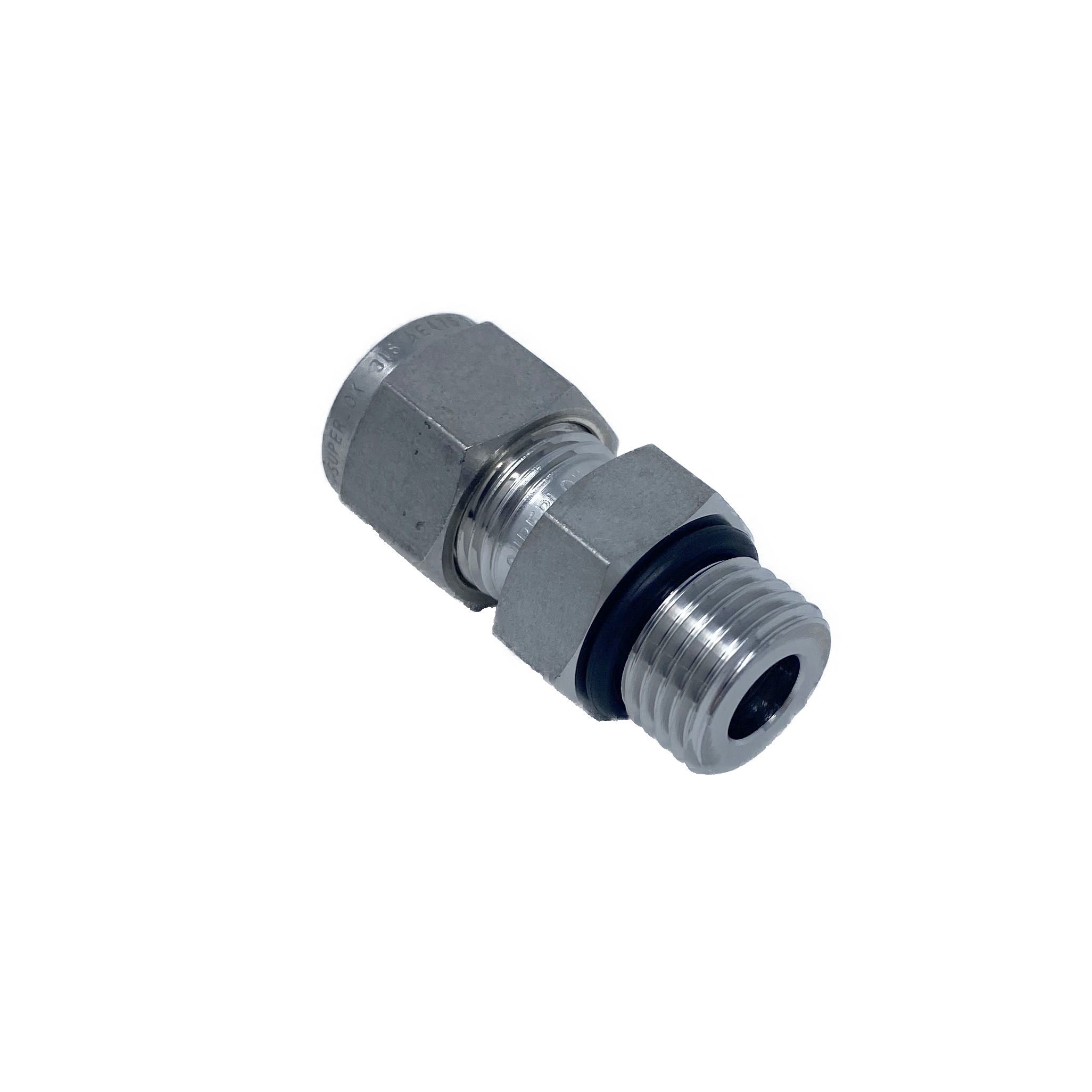 SSMC 4-5U : Superlok 1/4" O.D. Tube X #5 (5/16") SAE ORB Male Connector With O-Ring