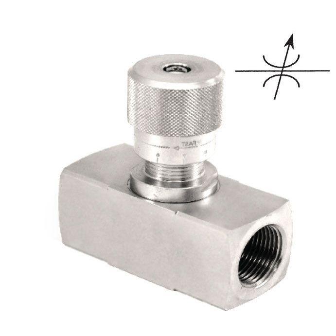 NN1/2-1 : AFP Needle Valve, 1/2" NPT, 5700psi and 13GPM Flow Rated, Steel