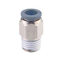 C24250418-10PACK : Norgren Straight adapter(internal and external hex), 1/2 external hex, 1/8 NPT thread, 1/4 tube O/D port